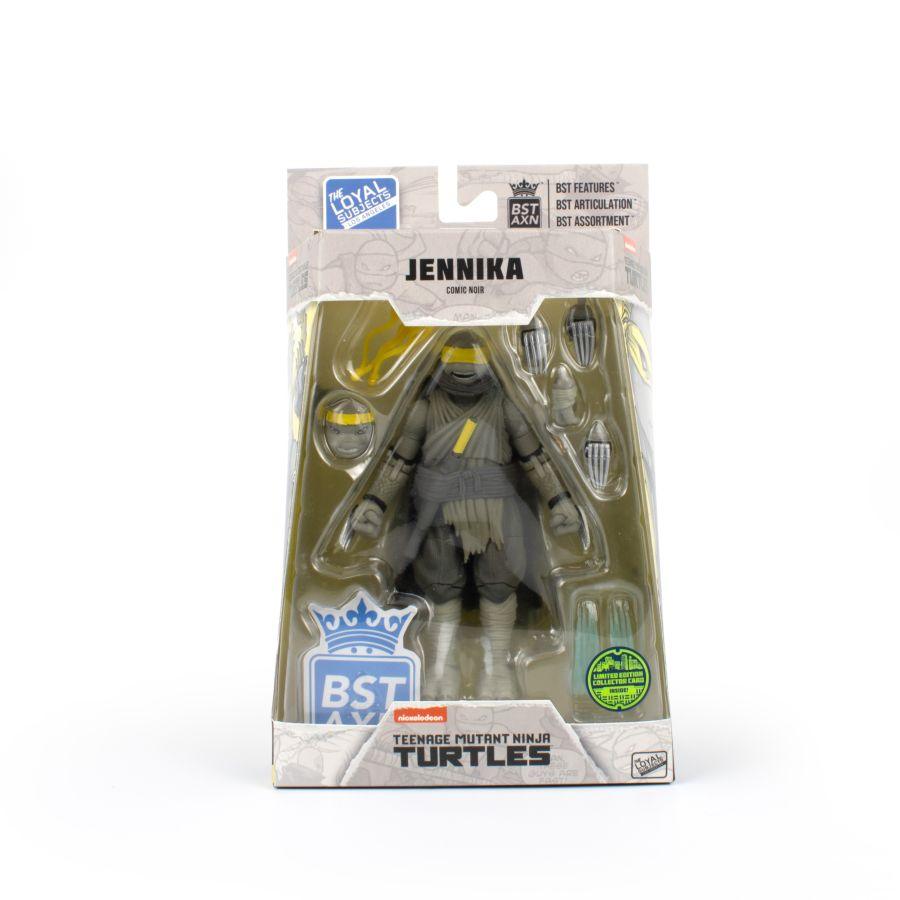 TLSBATMNTJENWB02 Teenage Mutant Ninja Turtles (comics) - Jennika (Greyscale) 5" BST AXN Action Figure - The Loyal Subjects - Titan Pop Culture