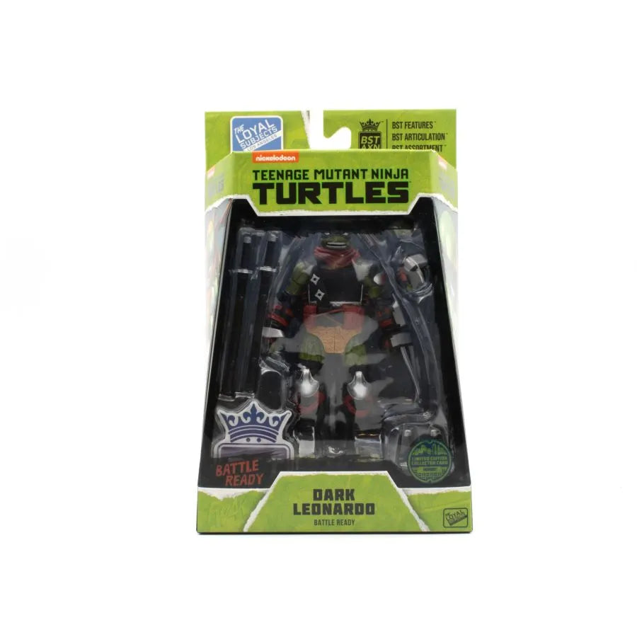 TLSBATMNTLEOWB18 Teenage Mutant Ninja Turtles - Dark Leonardo "Battle Ready" BST AXN 1:15 Scale Action Figure - The Loyal Subjects - Titan Pop Culture