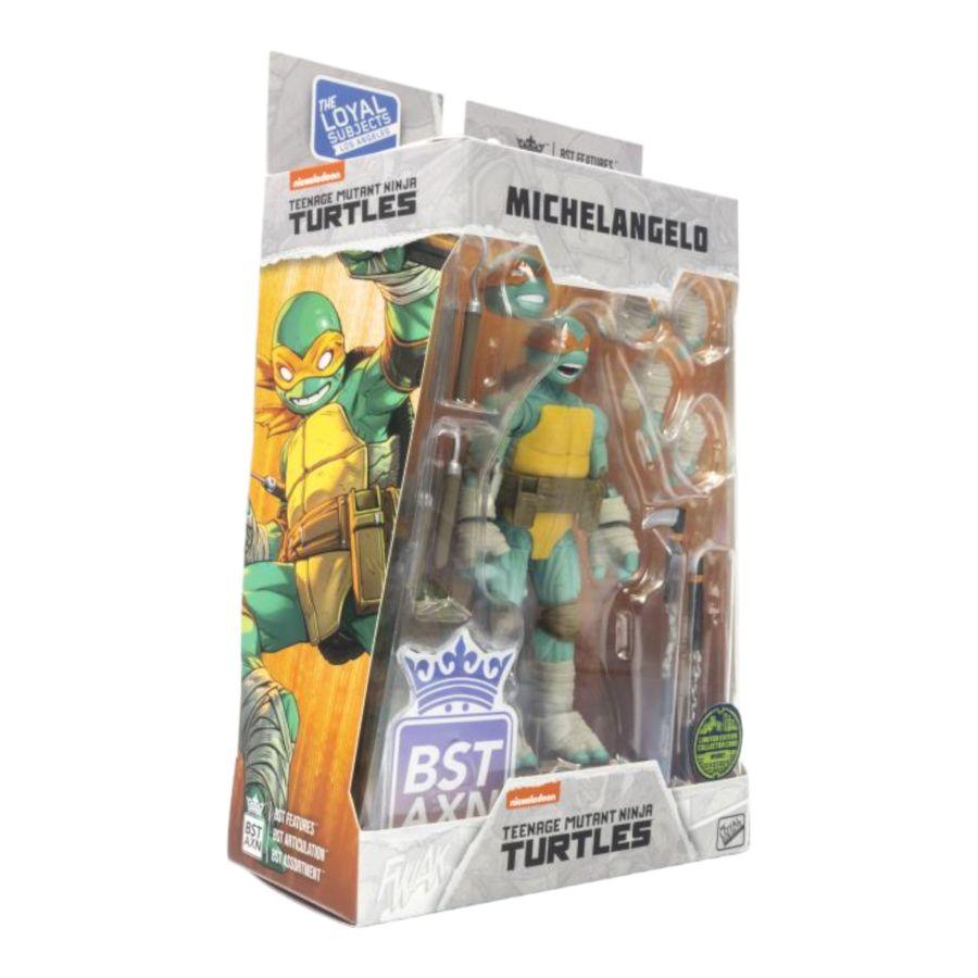 TLSBATMNTMICWB08 Teenage Mutant Ninja Turtles (comics) - Michelangelo Comic Heroes 5" BST AXN Figure - The Loyal Subjects - Titan Pop Culture