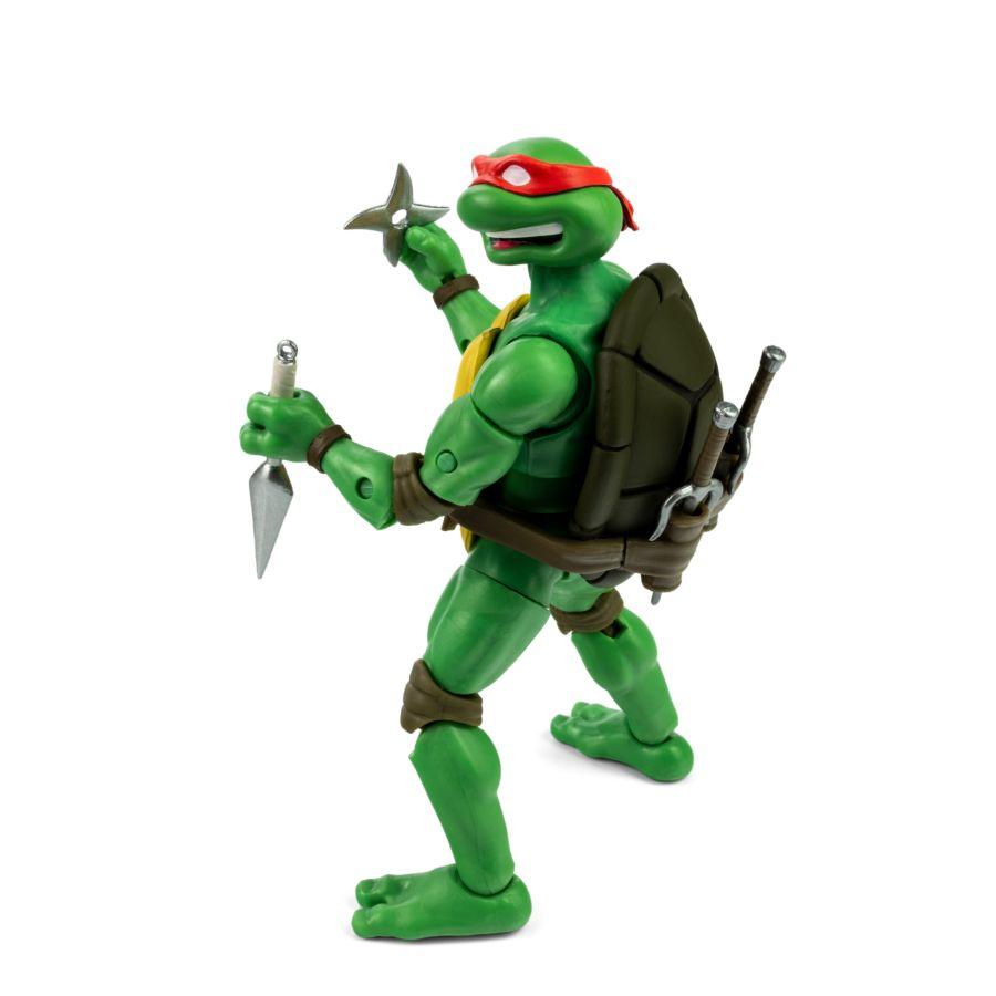 TLSBATMNTRAPCOM02 Teenage Mutant Ninja Turtles (comics) - Raphael BST AXN Action Figure & Comic Book - The Loyal Subjects - Titan Pop Culture