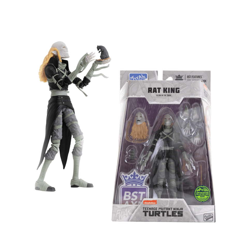 TLSBATMNTRATWB03 Teenage Mutant Ninja Turtles (comics) - Rat King (Glow) 5" BST AXN Action Figure - The Loyal Subjects - Titan Pop Culture