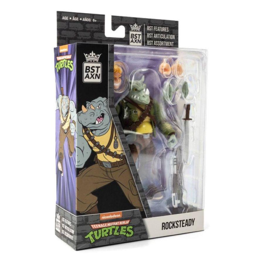 TLSBATMNTROCWB01 Teenage Mutant Ninja Turtles (comics) - Rocksteady 5" BST AXN Figure - The Loyal Subjects - Titan Pop Culture