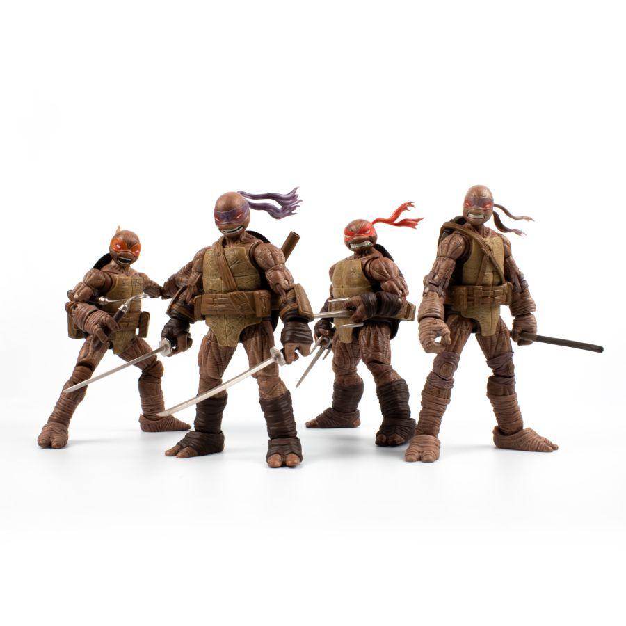 TLSBATMNTZOM4PK Teenage Mutant Ninja Turtles (Comics) - Zombie Turtles 5" BST AXN Action Figures 4-Pack - The Loyal Subjects - Titan Pop Culture