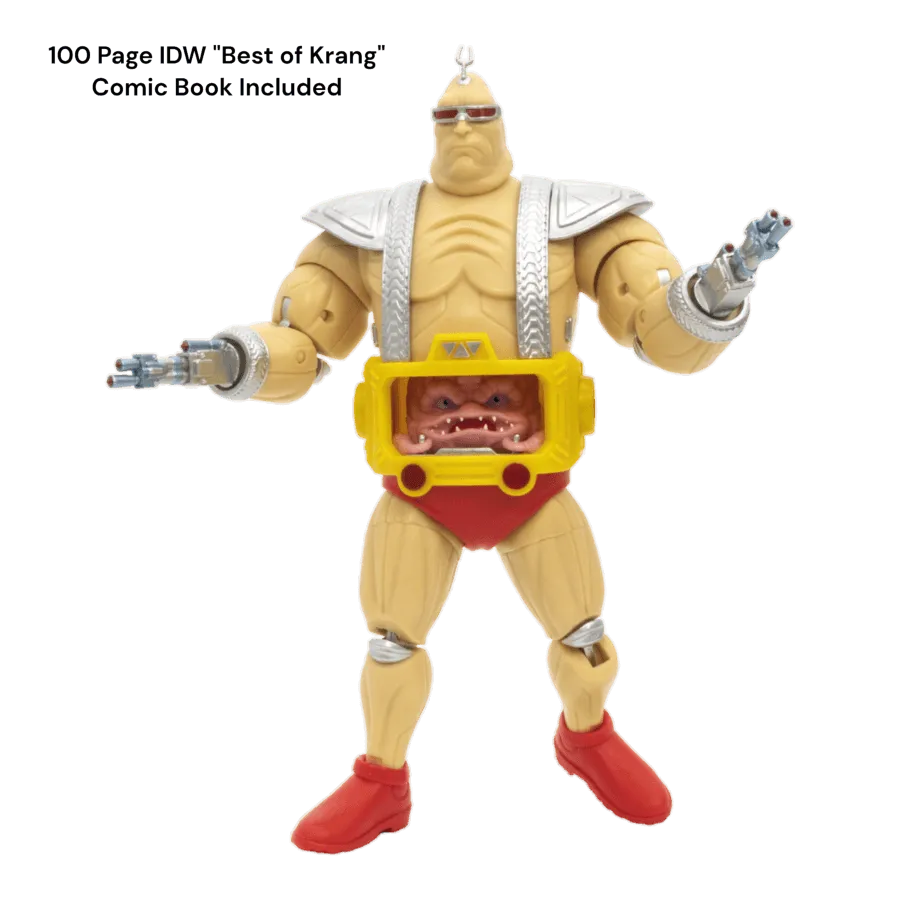 TLSBAXLTMNTKRACOM01 Teenage Mutant Ninja Turtles (comics) - Krang with Android Body XL BST AXN Figure & Comic - The Loyal Subjects - Titan Pop Culture