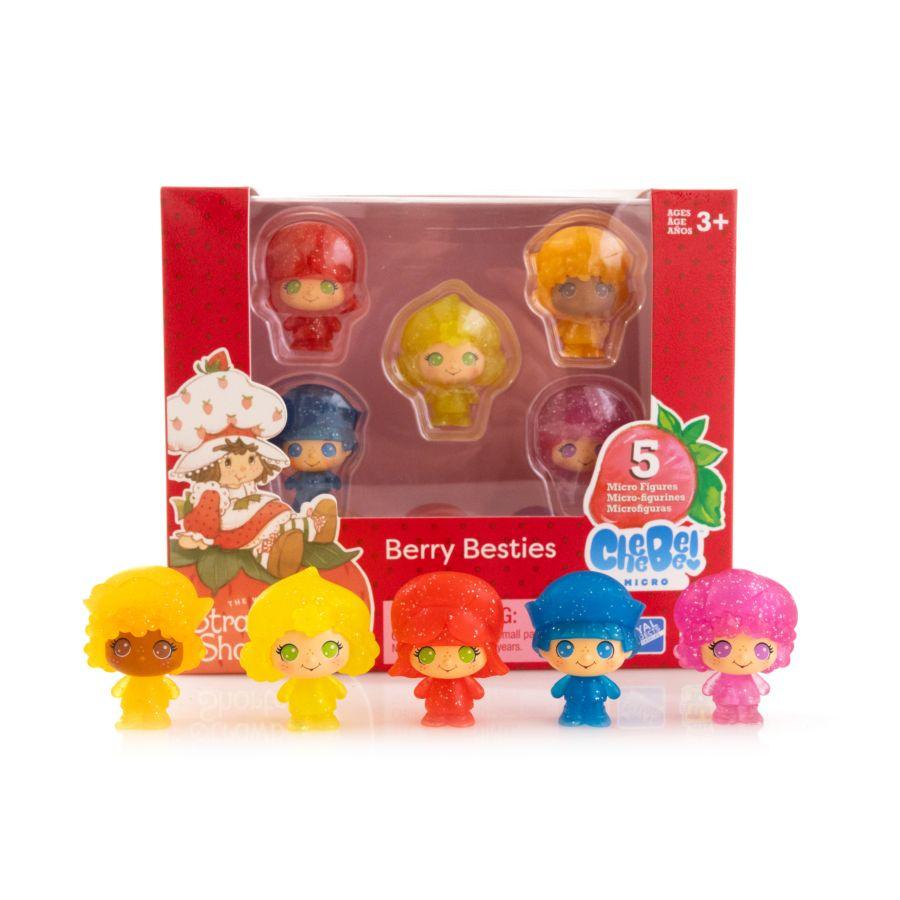 TLSCHBMSSSDCC02 Strawberry Shortcake - 1.5" CheeBee Berry Besties Micro Set [5 Pack] - The Loyal Subjects - Titan Pop Culture