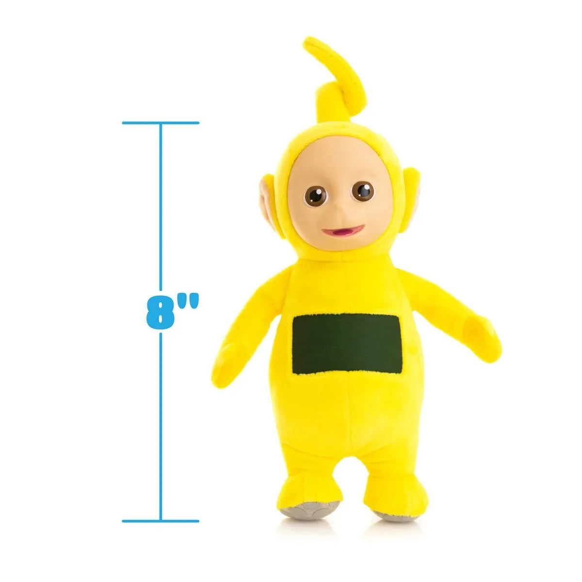 TLSPLSH8TELLAA01 Teletubbies - Laa Laa 8'' Plush with Interactive Color Changing Belly Patch - The Loyal Subjects - Titan Pop Culture