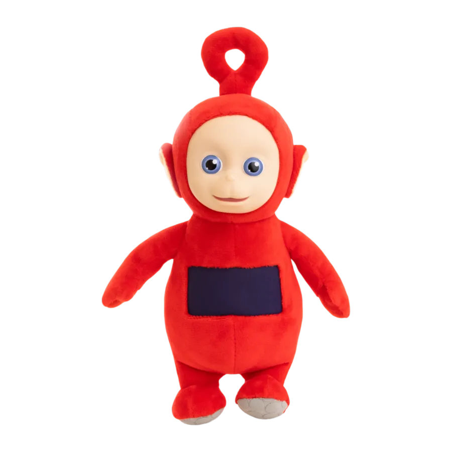 TLSPLSH8TELPO01 Teletubbies - Po 8'' Plush with Interactive Color Changing Belly Patch - The Loyal Subjects - Titan Pop Culture