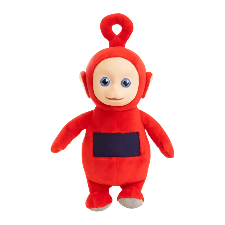 TLSPLSH8TELPO01 Teletubbies - Po 8'' Plush with Interactive Color Changing Belly Patch - The Loyal Subjects - Titan Pop Culture