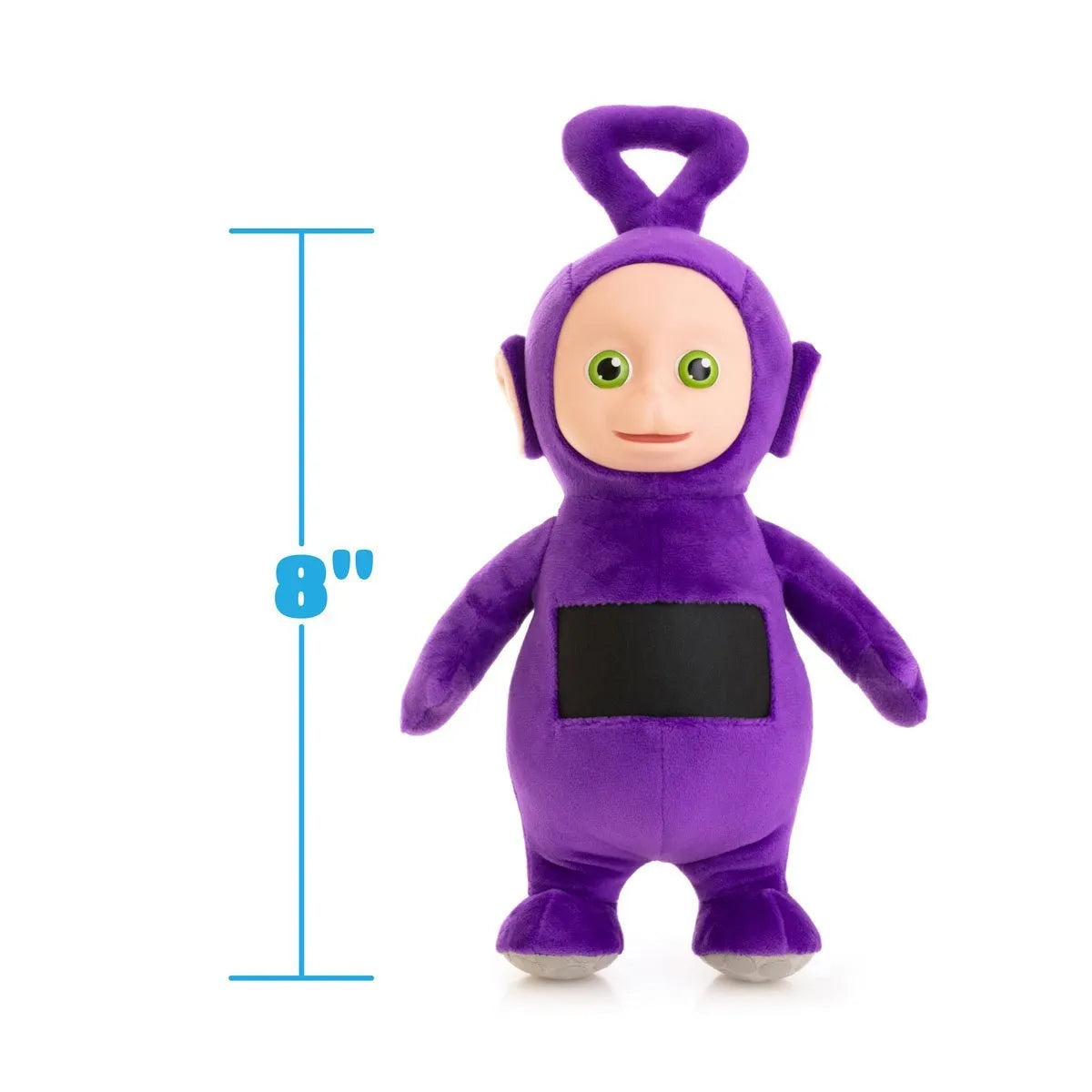 TLSPLSH8TELTIN01 Teletubbies - Tinky Winky 8'' Plush with Interactive Color Changing Belly Patch - The Loyal Subjects - Titan Pop Culture