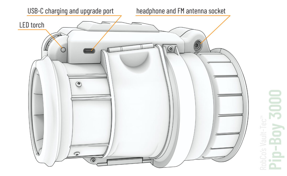 Fallout: New Vegas - Pip-Boy 3000 Mk V 1:1 Scale Life-Size Prop Replica