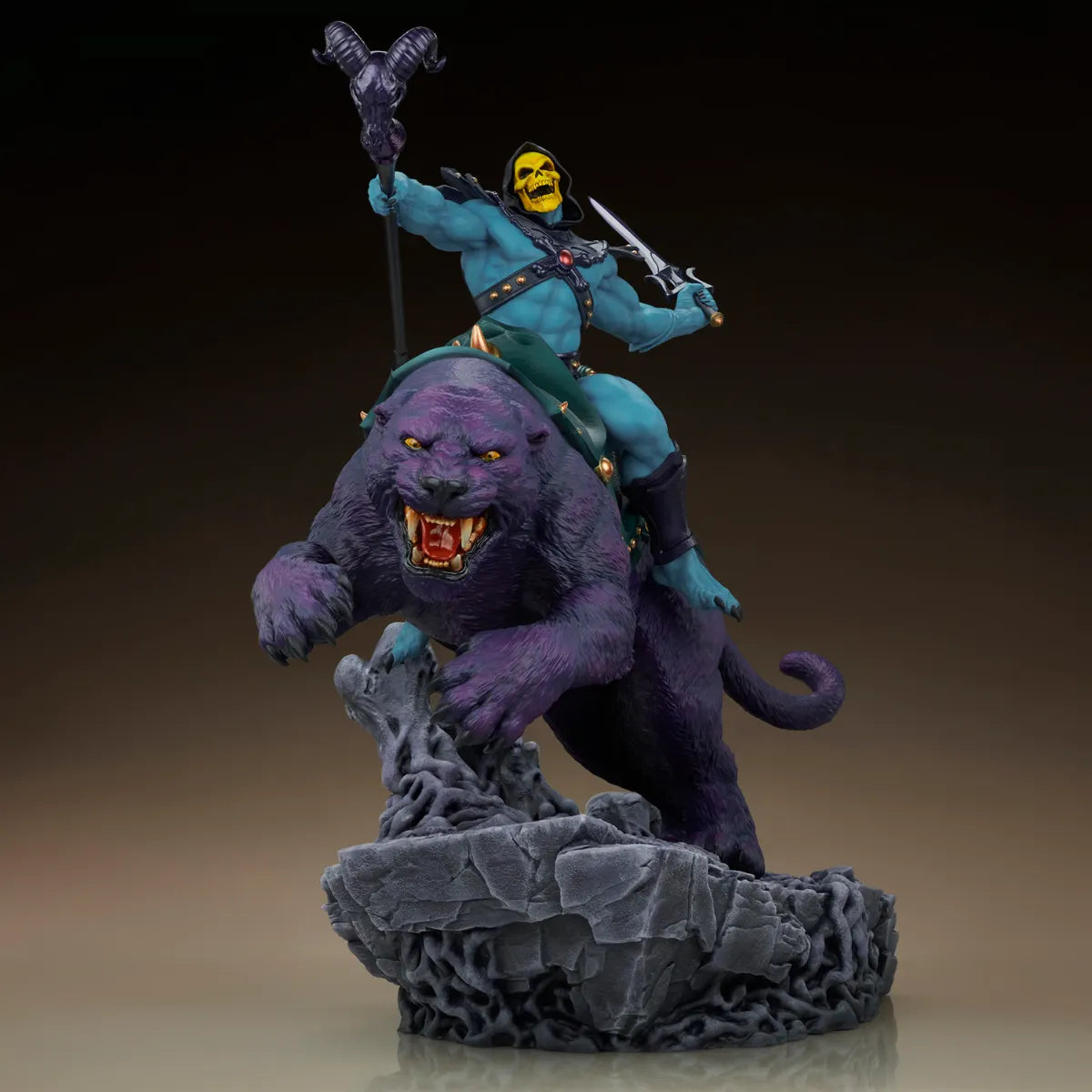 TWE904181 Masters of the Universe - Skeletor & Panthor Deluxe 1:6 Scale Maquette - Tweeterhead - Titan Pop Culture