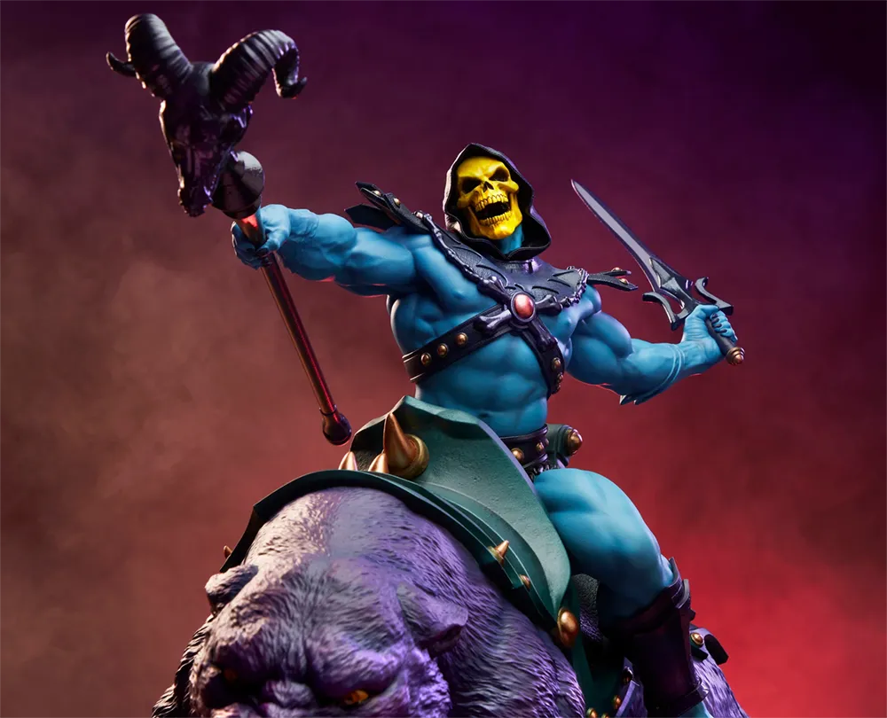 TWE904181 Masters of the Universe - Skeletor & Panthor Deluxe 1:6 Scale Maquette - Tweeterhead - Titan Pop Culture