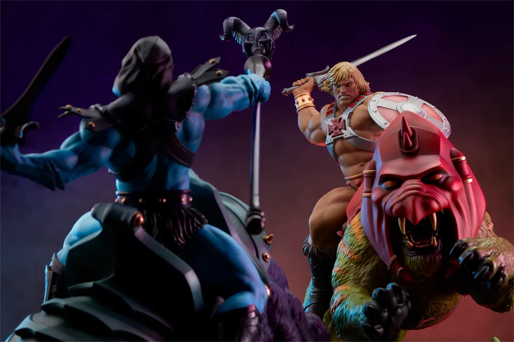 TWE904181 Masters of the Universe - Skeletor & Panthor Deluxe 1:6 Scale Maquette - Tweeterhead - Titan Pop Culture