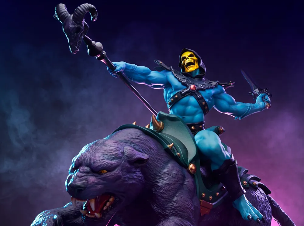 TWE904181 Masters of the Universe - Skeletor & Panthor Deluxe 1:6 Scale Maquette - Tweeterhead - Titan Pop Culture