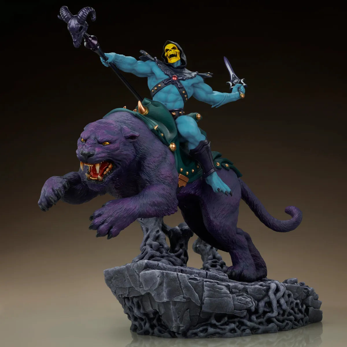 TWE904181 Masters of the Universe - Skeletor & Panthor Deluxe 1:6 Scale Maquette - Tweeterhead - Titan Pop Culture