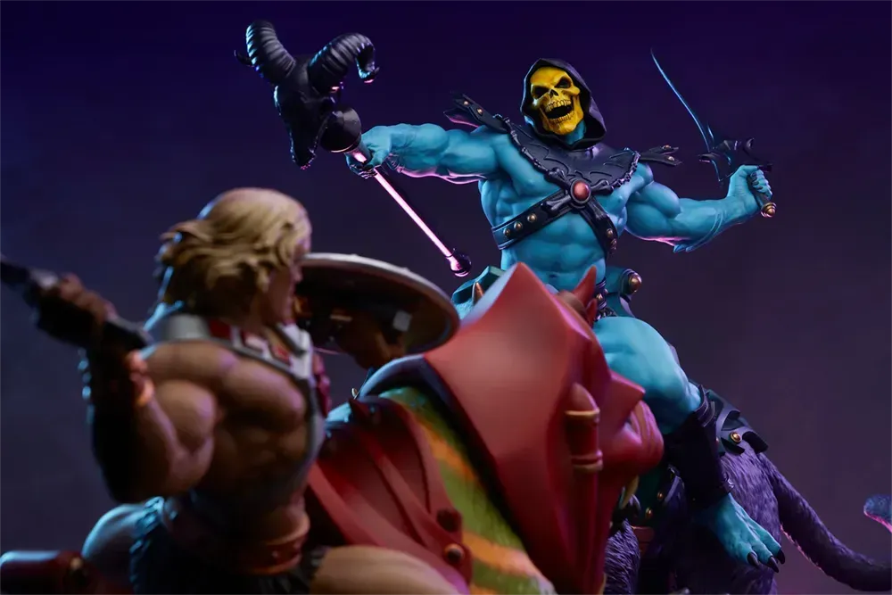 TWE904181 Masters of the Universe - Skeletor & Panthor Deluxe 1:6 Scale Maquette - Tweeterhead - Titan Pop Culture