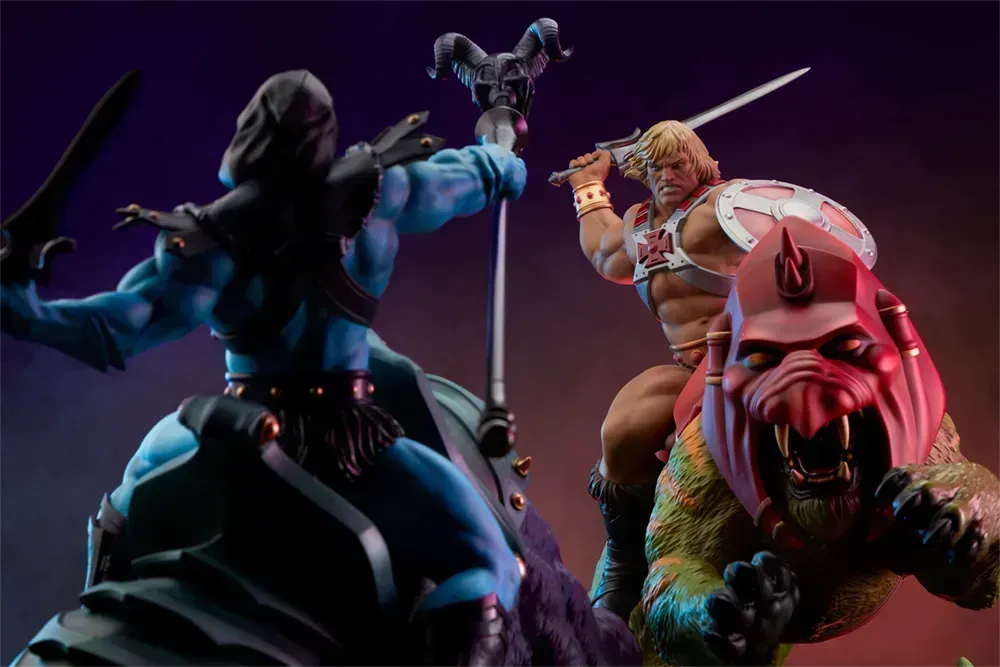 TWE904181 Masters of the Universe - Skeletor & Panthor Deluxe 1:6 Scale Maquette - Tweeterhead - Titan Pop Culture