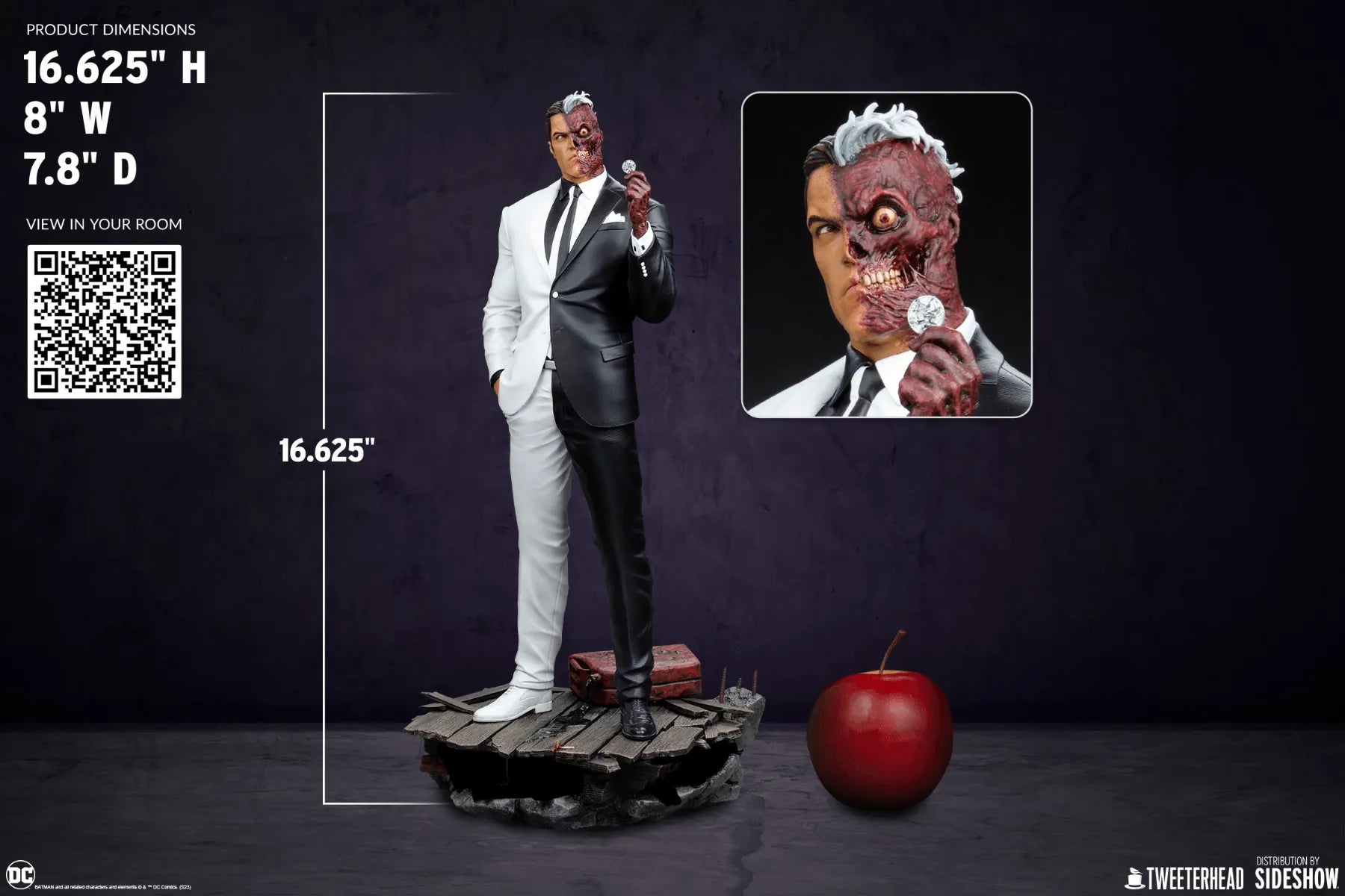 TWE912120 Batman - Two Face 1:6 Scale Maquette - Tweeterhead - Titan Pop Culture