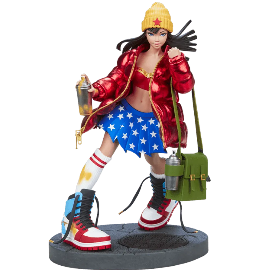 UNR700197 DC Comics - Hype Girl (Wonder Woman) Designer Statue - Unruly Industries - Titan Pop Culture