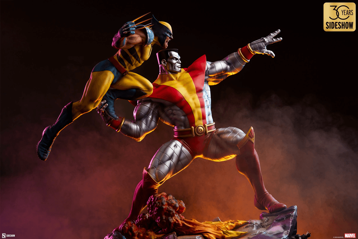 SID3008491 X-Men - Colossus & Wolverine Premium Format Statue - Sideshow Collectibles - Titan Pop Culture