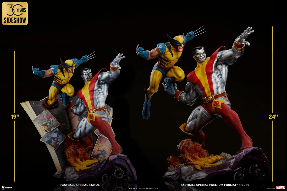 SID3008491 X-Men - Colossus & Wolverine Premium Format Statue - Sideshow Collectibles - Titan Pop Culture