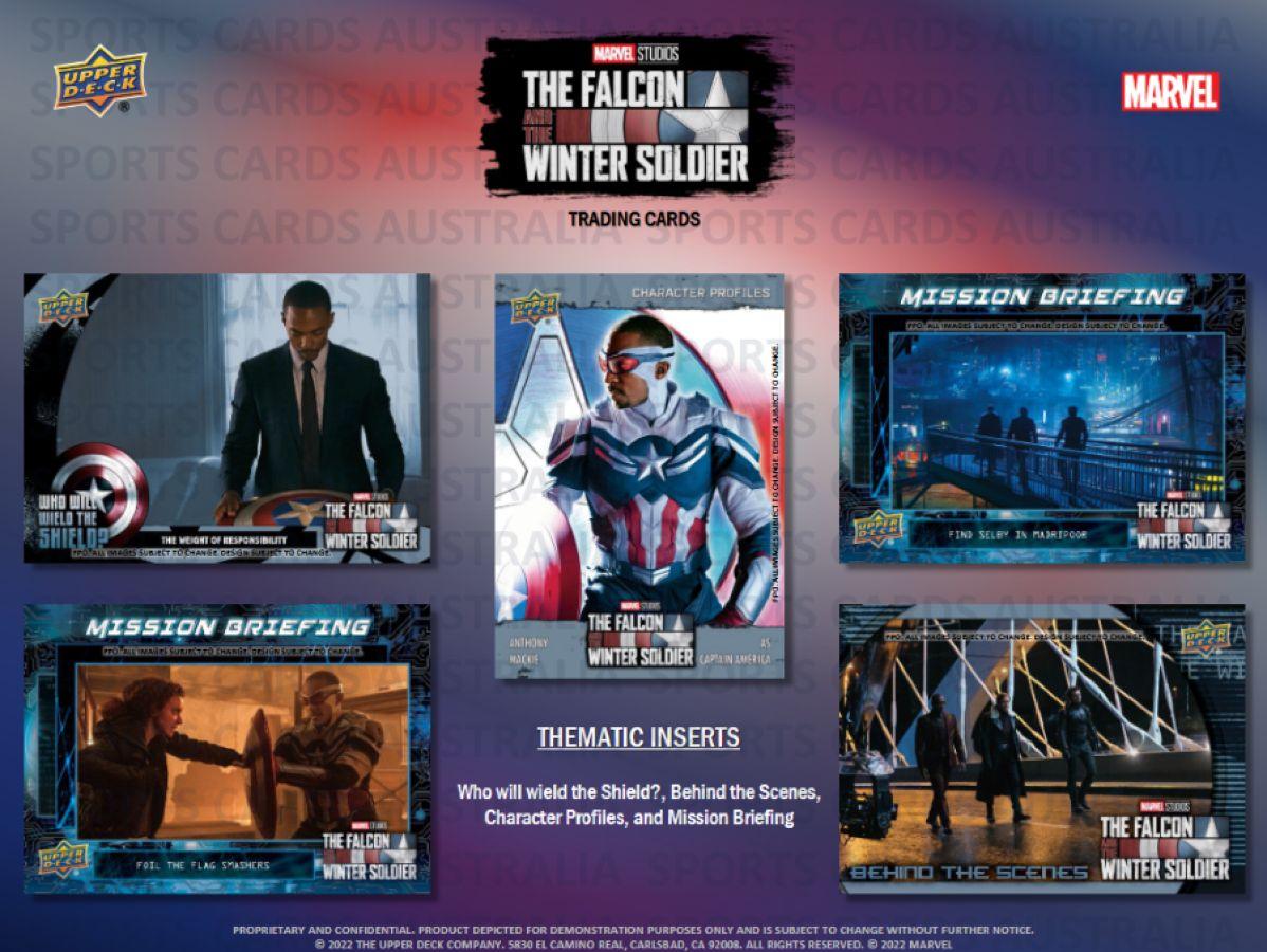 UPP95554 The Falcon and the Winter Soldier - Trading Cards (Display of 15) - Upper Deck - Titan Pop Culture