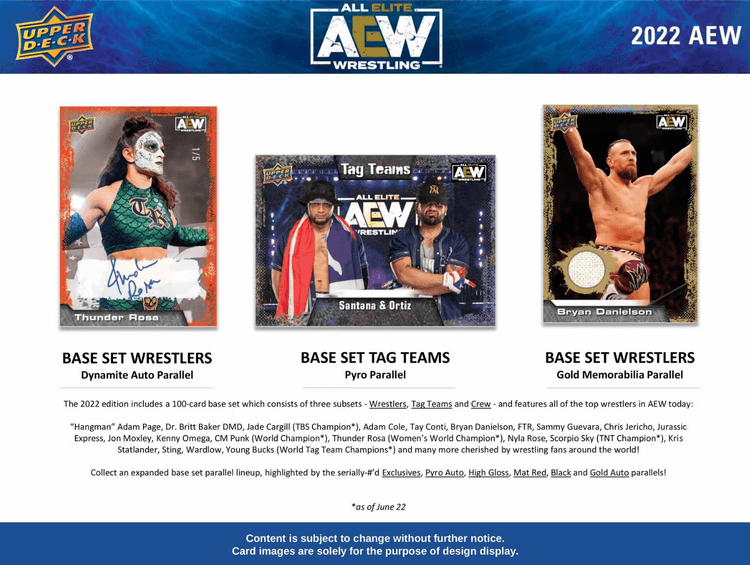 UPP97877 AEW - 2022 All Elite Wrestling Cards (Display of 16) - Upper Deck - Titan Pop Culture
