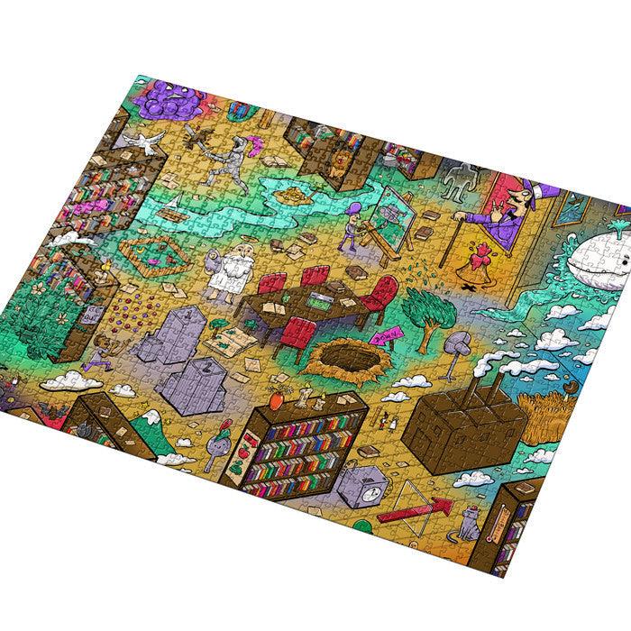 VR-107561 Vizzles The Magic Bookshop Puzzle 1000pc Jigsaw Puzzle - Vizzles - Titan Pop Culture