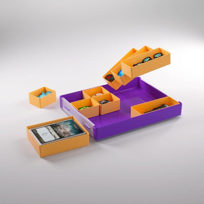 VR-100175 Gamegenic Token Silo Convertible Card Dice Tray Purple Orange - Gamegenic - Titan Pop Culture