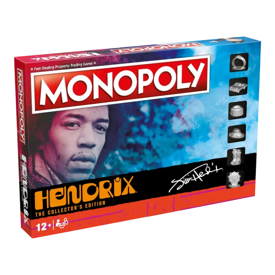 VR-101460 Jimi Hendrix Monopoly - Winning Moves - Titan Pop Culture