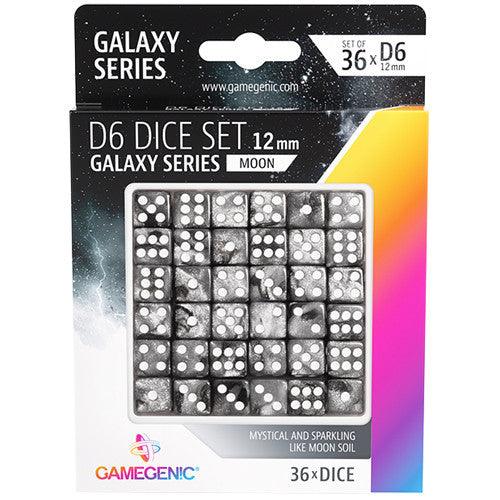 VR-102300 Gamegenic Galaxy Series - Moon - D6 Dice Set 12 mm (36 pcs) - Gamegenic - Titan Pop Culture