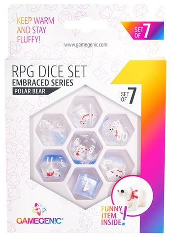 VR-102313 Gamegenic Embraced Series - Polar Bear - RPG Dice Set (7pcs) - Gamegenic - Titan Pop Culture