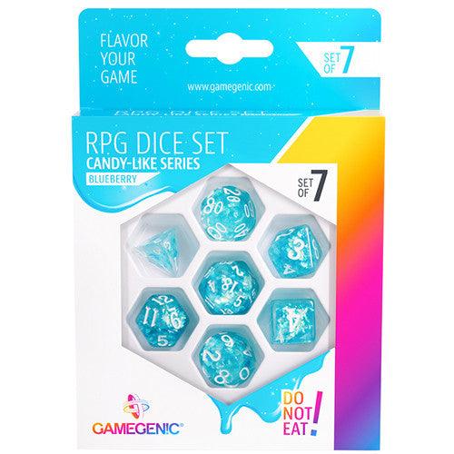 VR-102314 Gamegenic Candy-like Series - Blueberry - RPG Dice Set (7pcs) - Gamegenic - Titan Pop Culture