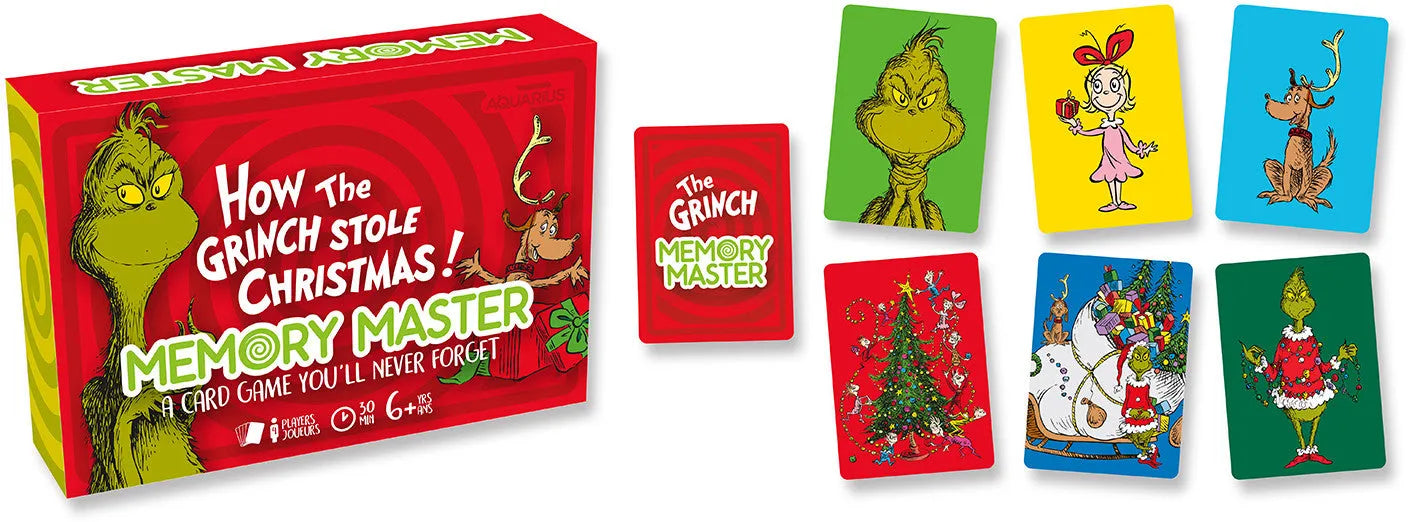 VR-103335 Memory Master Card Game How the Grinch Stole Christmas - Aquarius - Titan Pop Culture