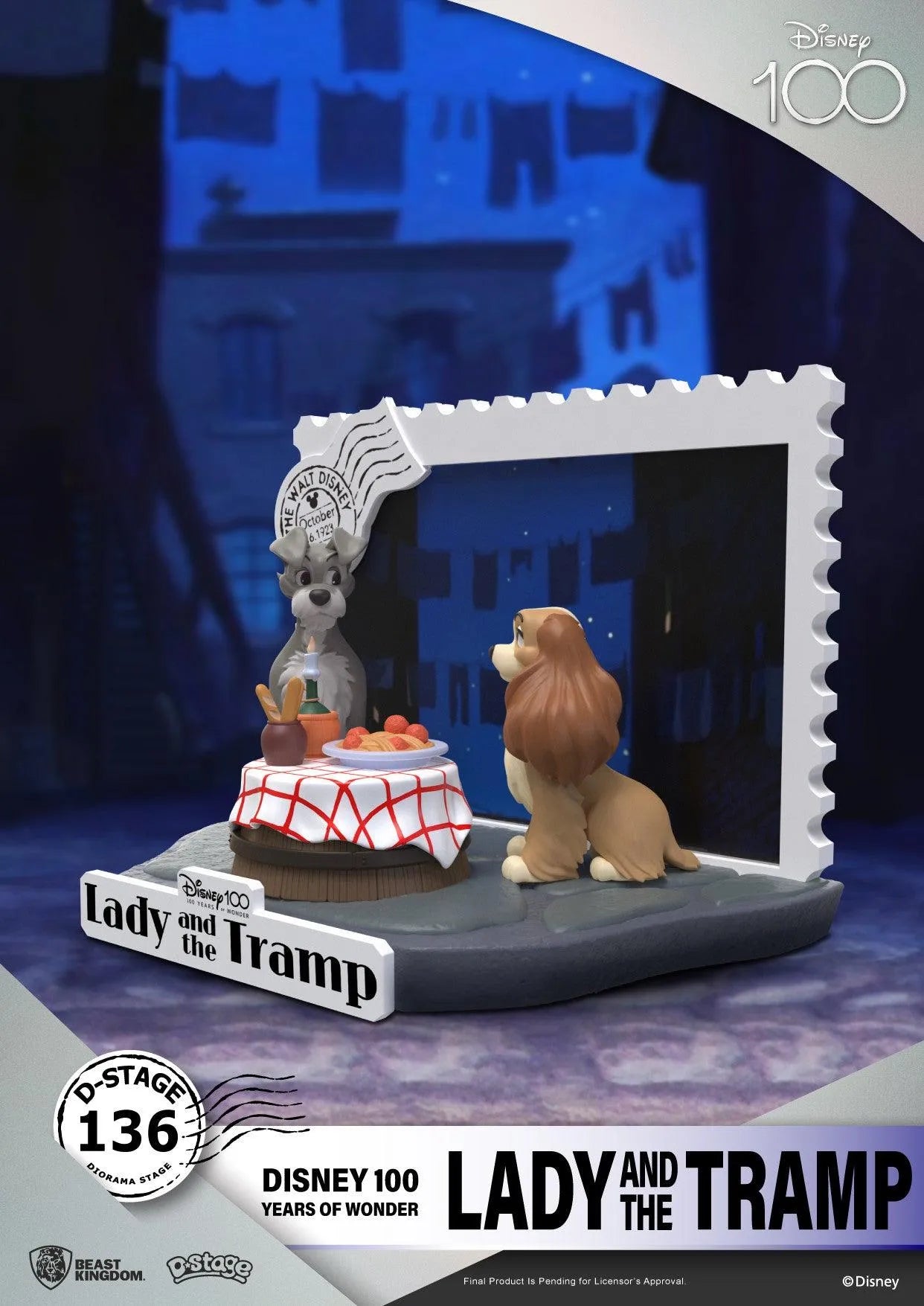 VR-103708 Beast Kingdom D Stage Disney 100 Years of Wonder Lady and the Tramp - Beast Kingdom - Titan Pop Culture