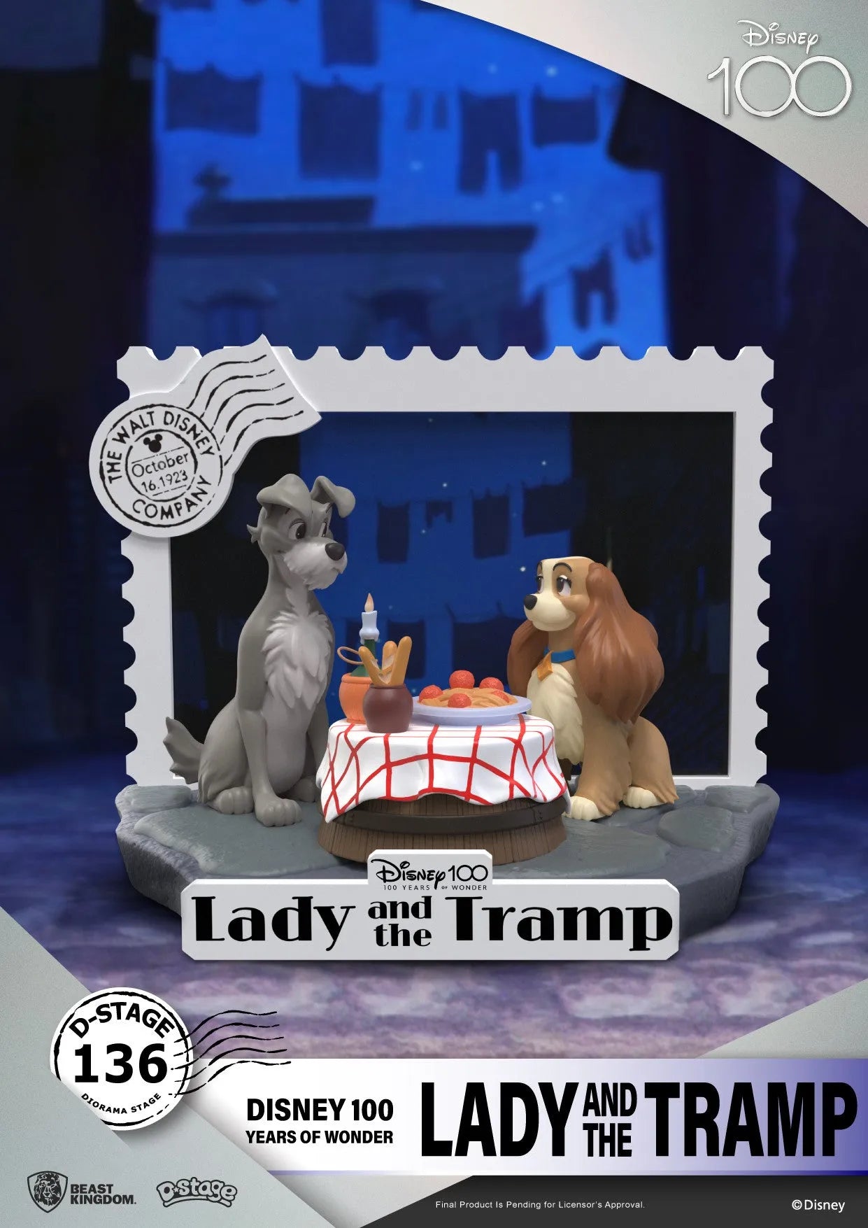 Beast Kingdom D Stage Disney 100 Years of Wonder Lady and the Tramp