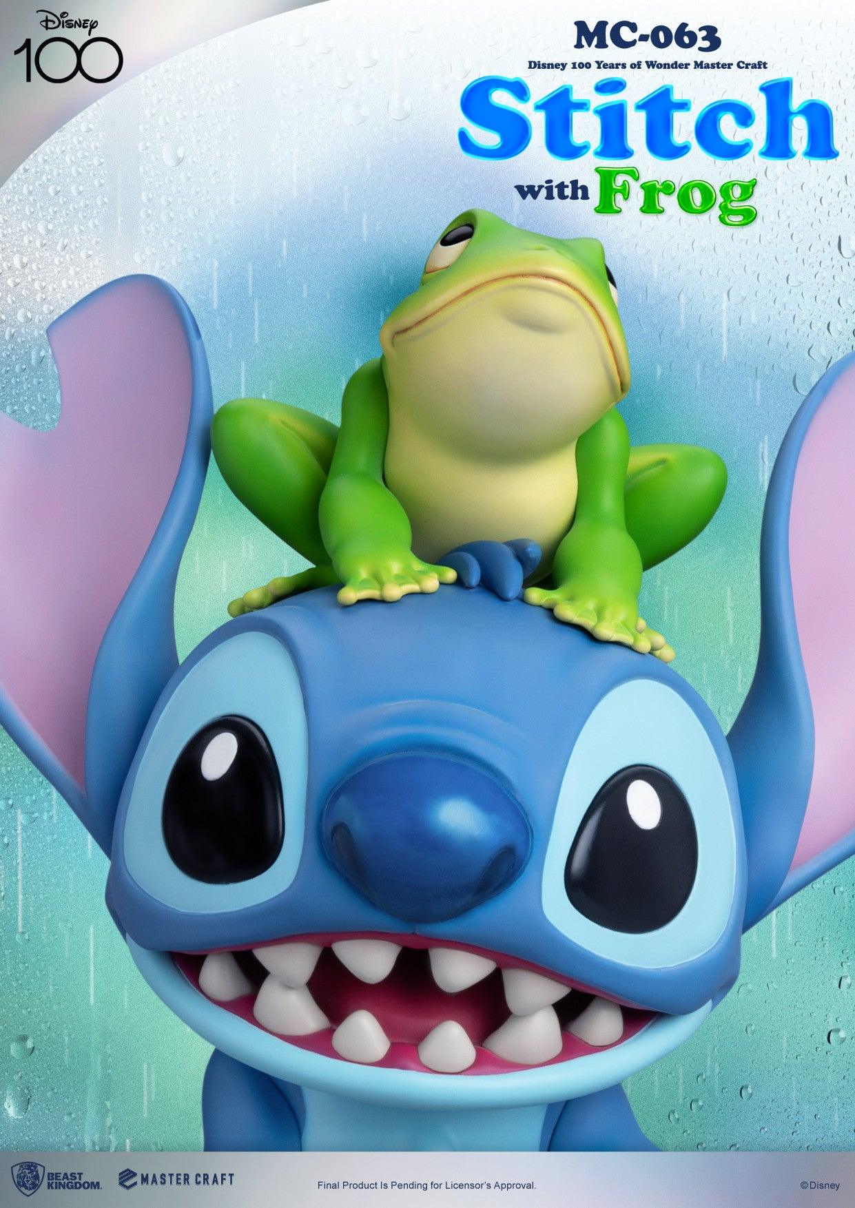 VR-104034 Beast Kingdom Master Craft Lilo and Stitch Stitch with Frog - Beast Kingdom - Titan Pop Culture