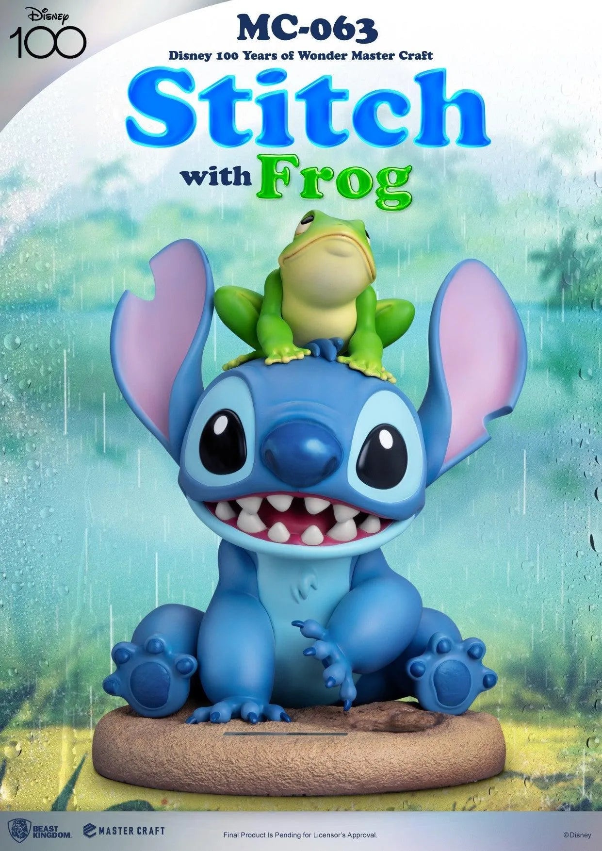 VR-104034 Beast Kingdom Master Craft Lilo and Stitch Stitch with Frog - Beast Kingdom - Titan Pop Culture