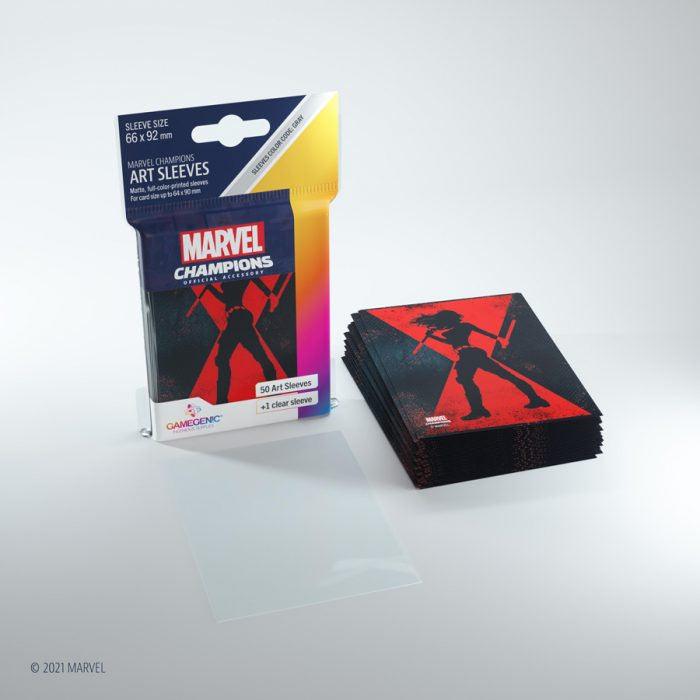 VR-105133 Gamegenic Marvel Champions Sleeves Black Widow - Gamegenic - Titan Pop Culture