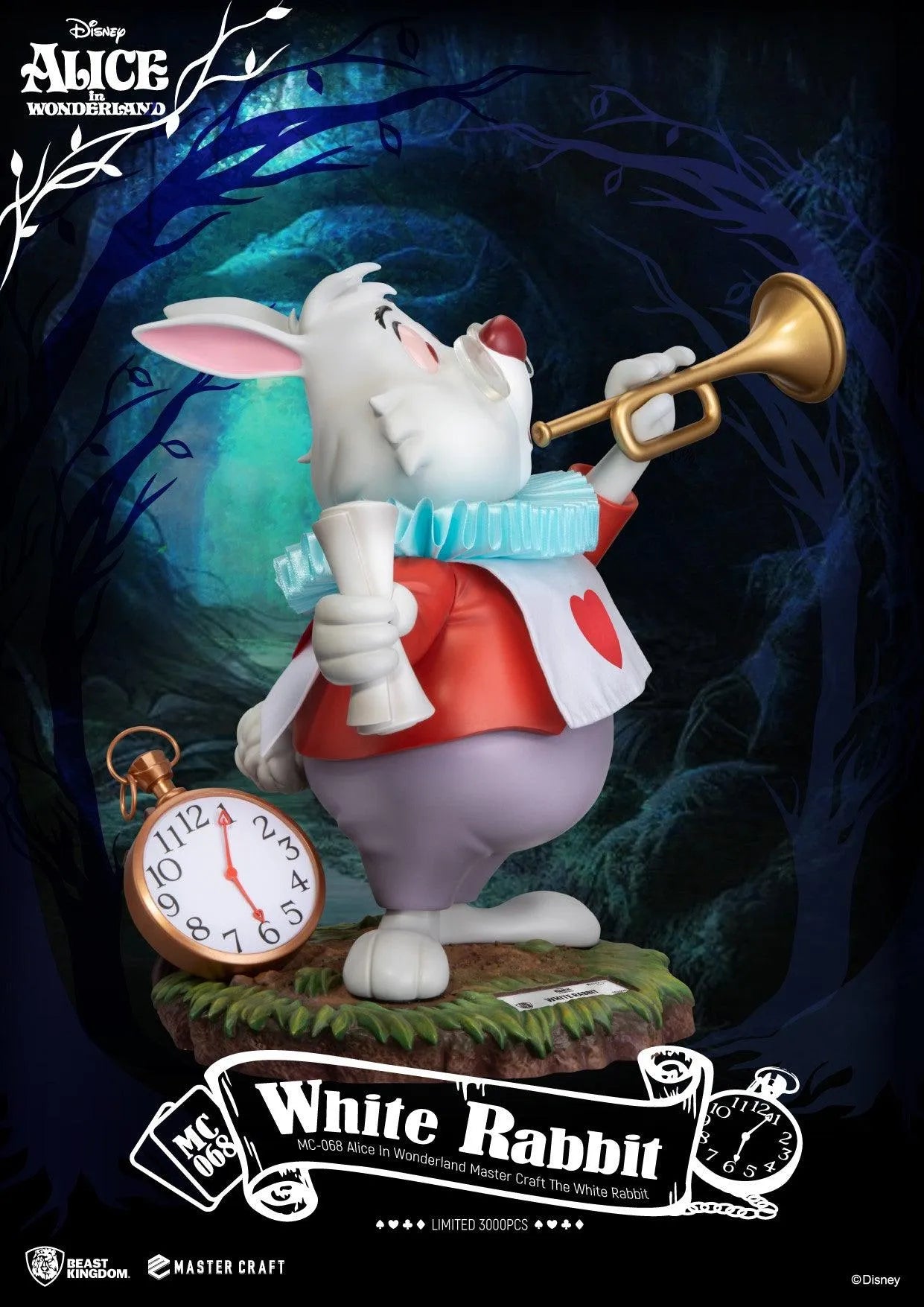 VR-105880 Beast Kingdom Master Craft Alice In Wonderland the White Rabbit - Beast Kingdom - Titan Pop Culture