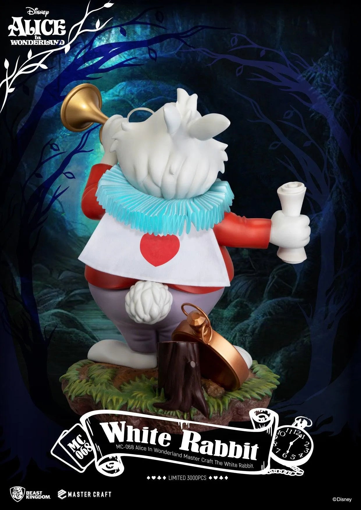 VR-105880 Beast Kingdom Master Craft Alice In Wonderland the White Rabbit - Beast Kingdom - Titan Pop Culture