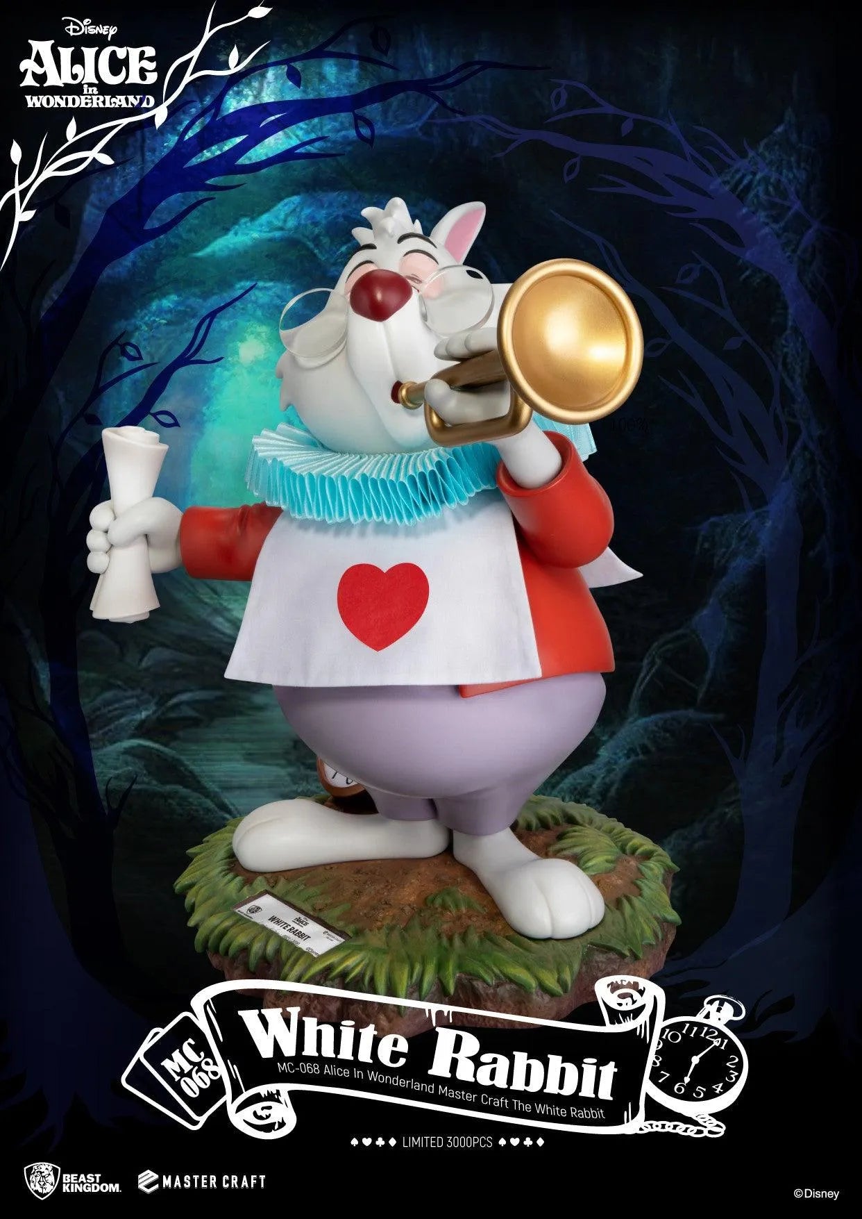 VR-105880 Beast Kingdom Master Craft Alice In Wonderland the White Rabbit - Beast Kingdom - Titan Pop Culture