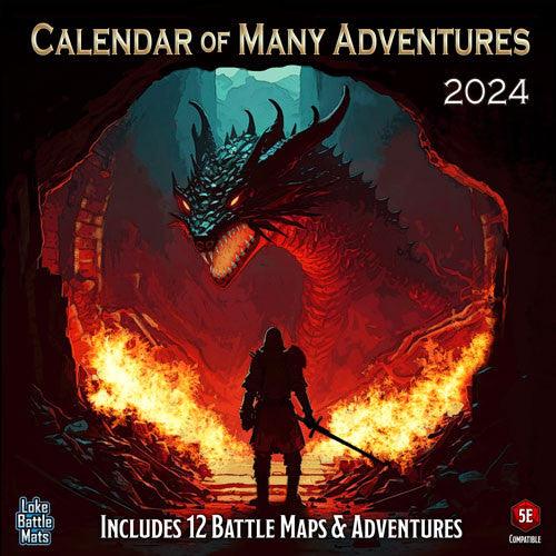 VR-105881 Calendar of Many Adventures 2024 - Loke BattleMats - Titan Pop Culture