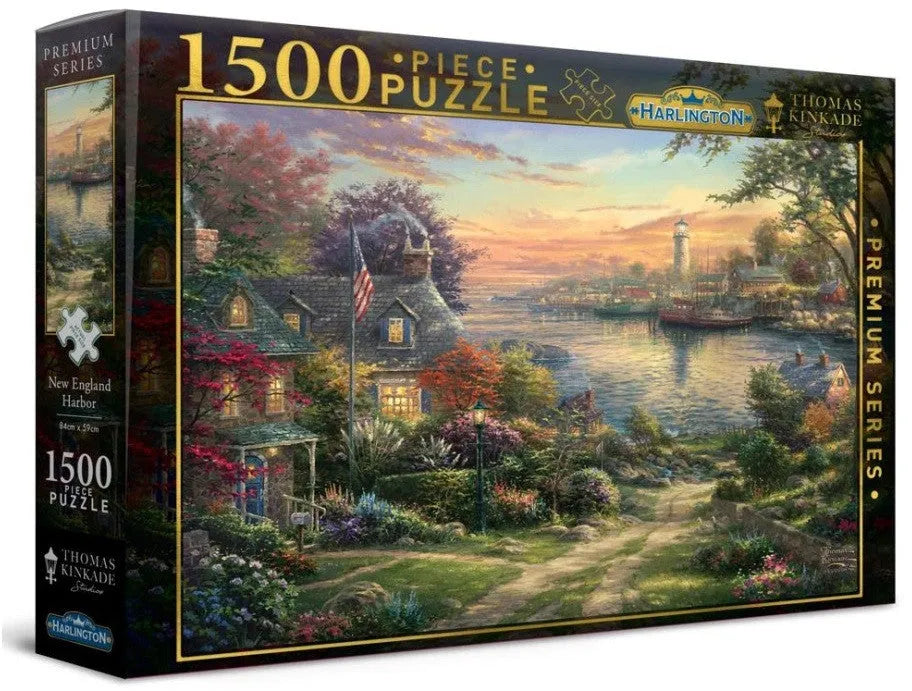 Harlington Thomas Kinkade PQ New England Harbor 1500 pieces