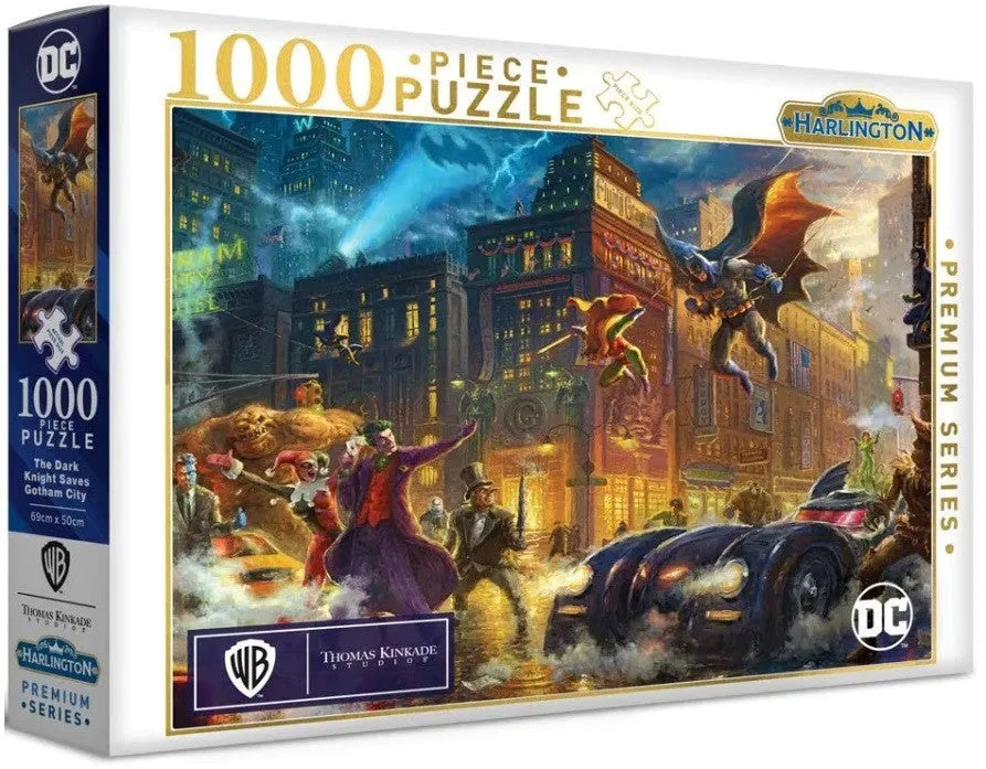 Harlington Thomas Kinkade PQ DC Comics The Dark Knight Saves Gotham City 1000 pieces