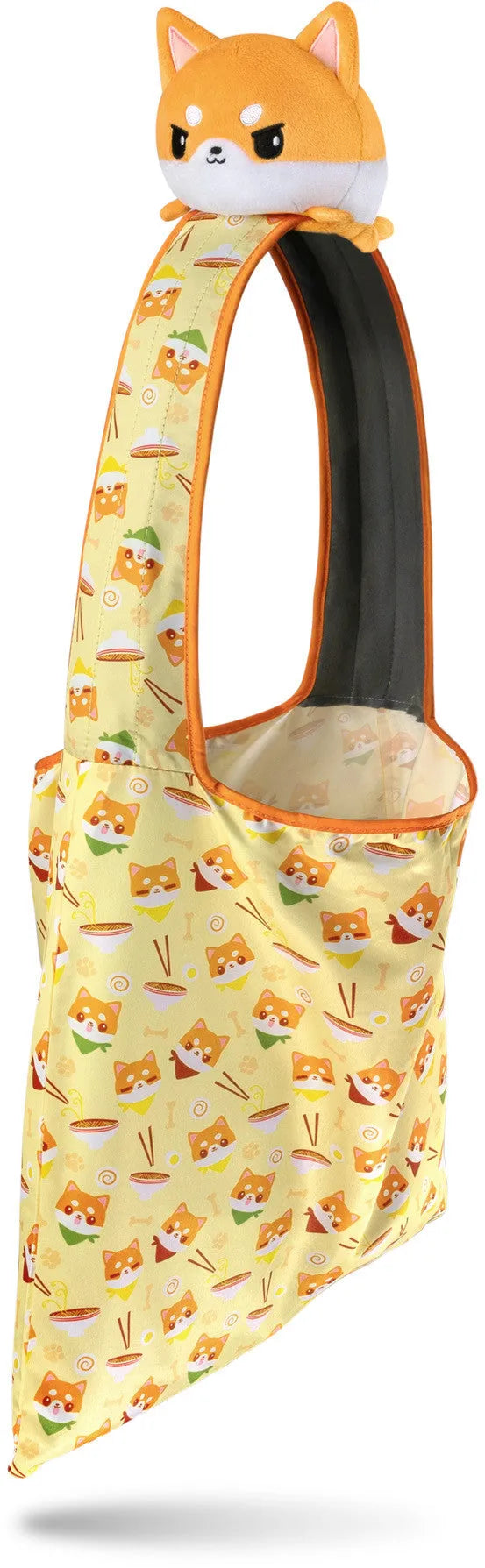 Tee Turtle - Plushie Tote Bag - Orange Ramen Tote Bag and Orange Shiba Inu Plushie