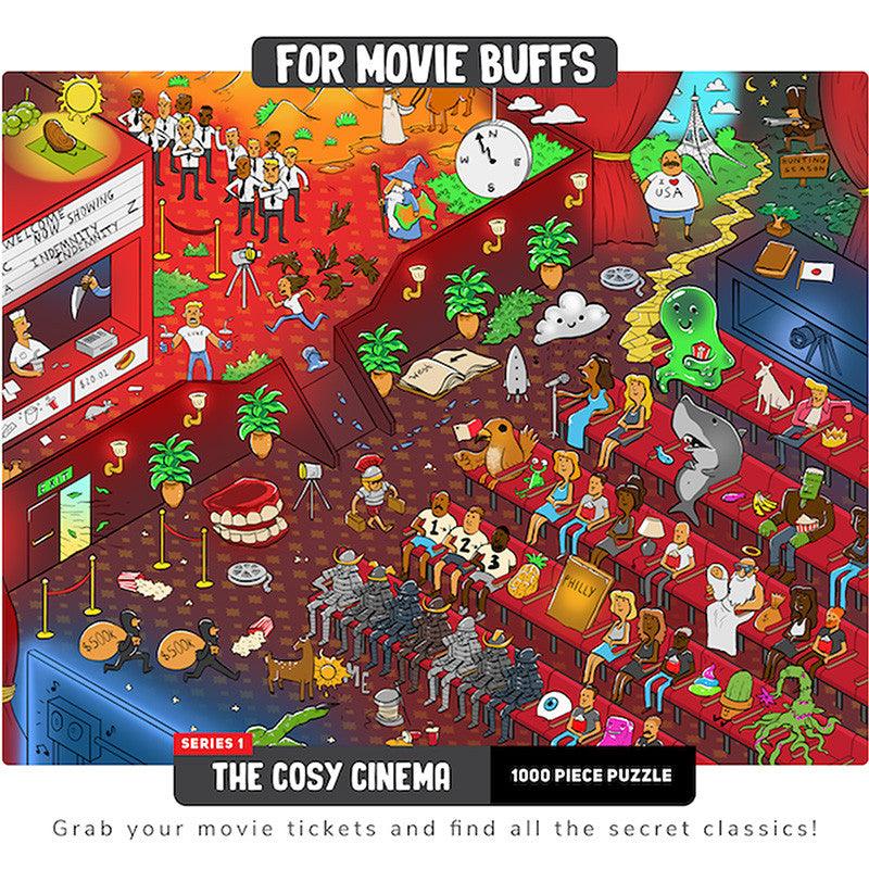 VR-107560 Vizzles The Cosy Cinema Puzzle 1000pc Jigsaw Puzzle - Vizzles - Titan Pop Culture