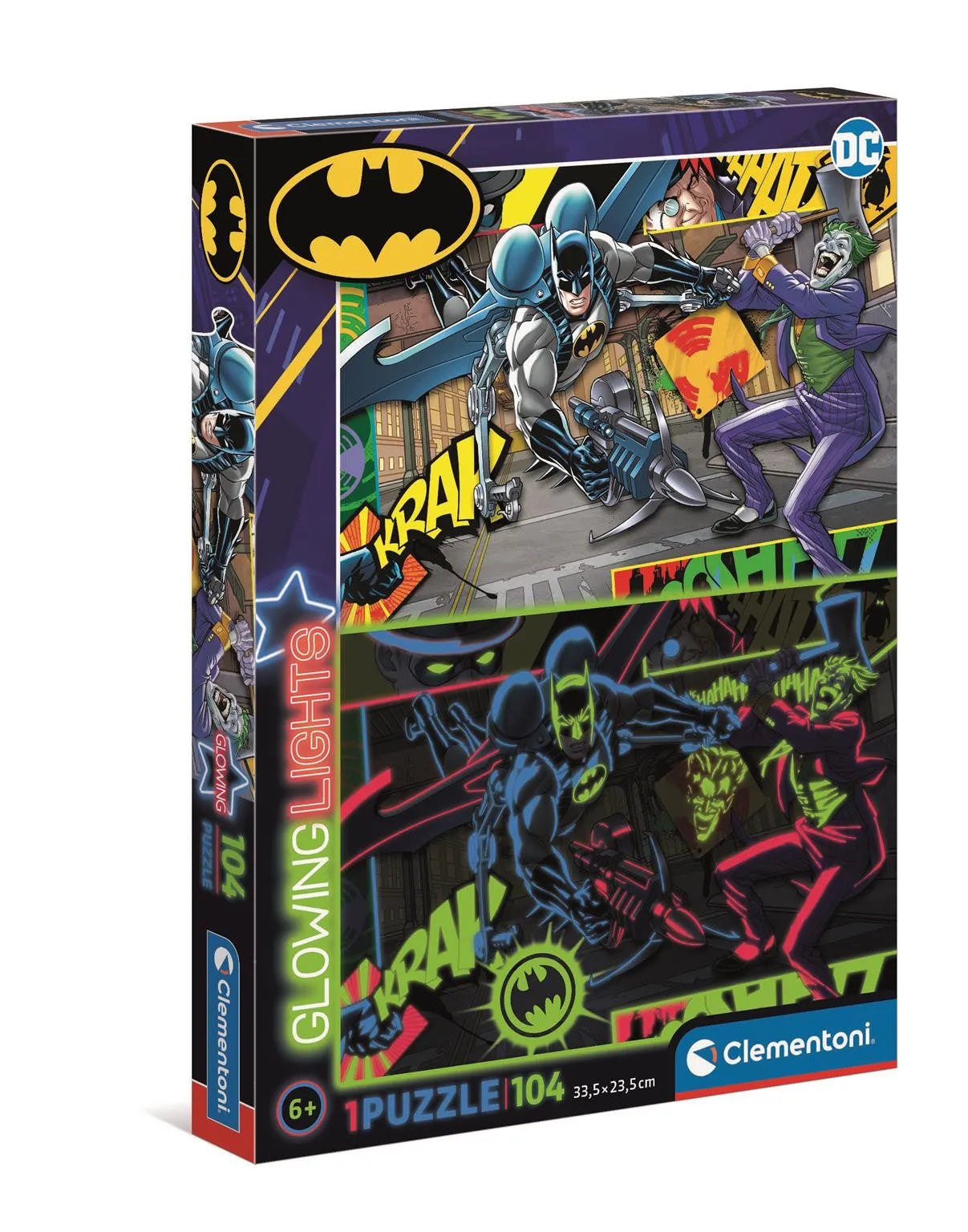 Clementoni Puzzle Glowing Lights Batman Puzzle 104 Pieces