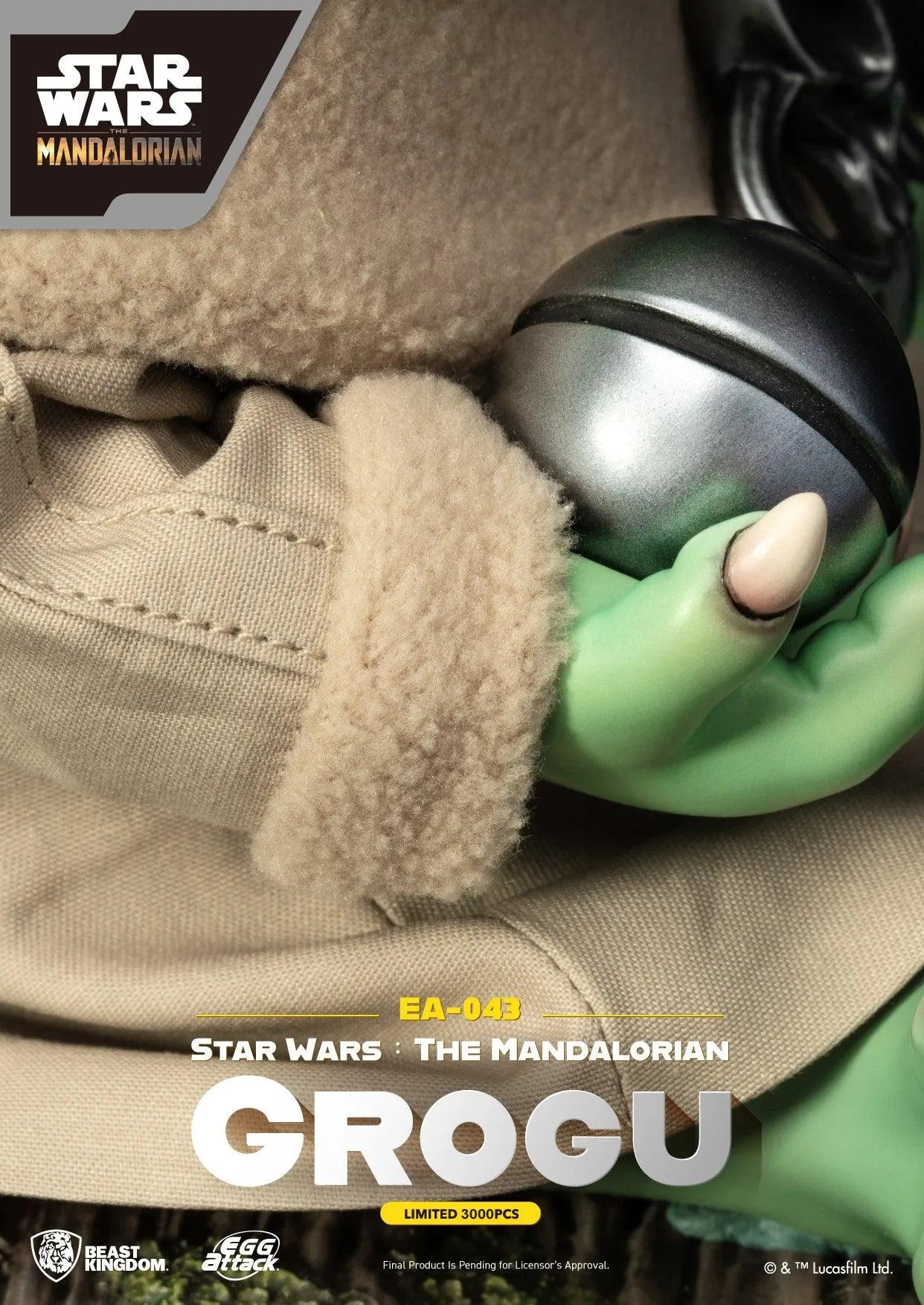 VR-108360 Beast Kingdom Egg Attack Star Wars the Mandalorian Grogu - Beast Kingdom - Titan Pop Culture