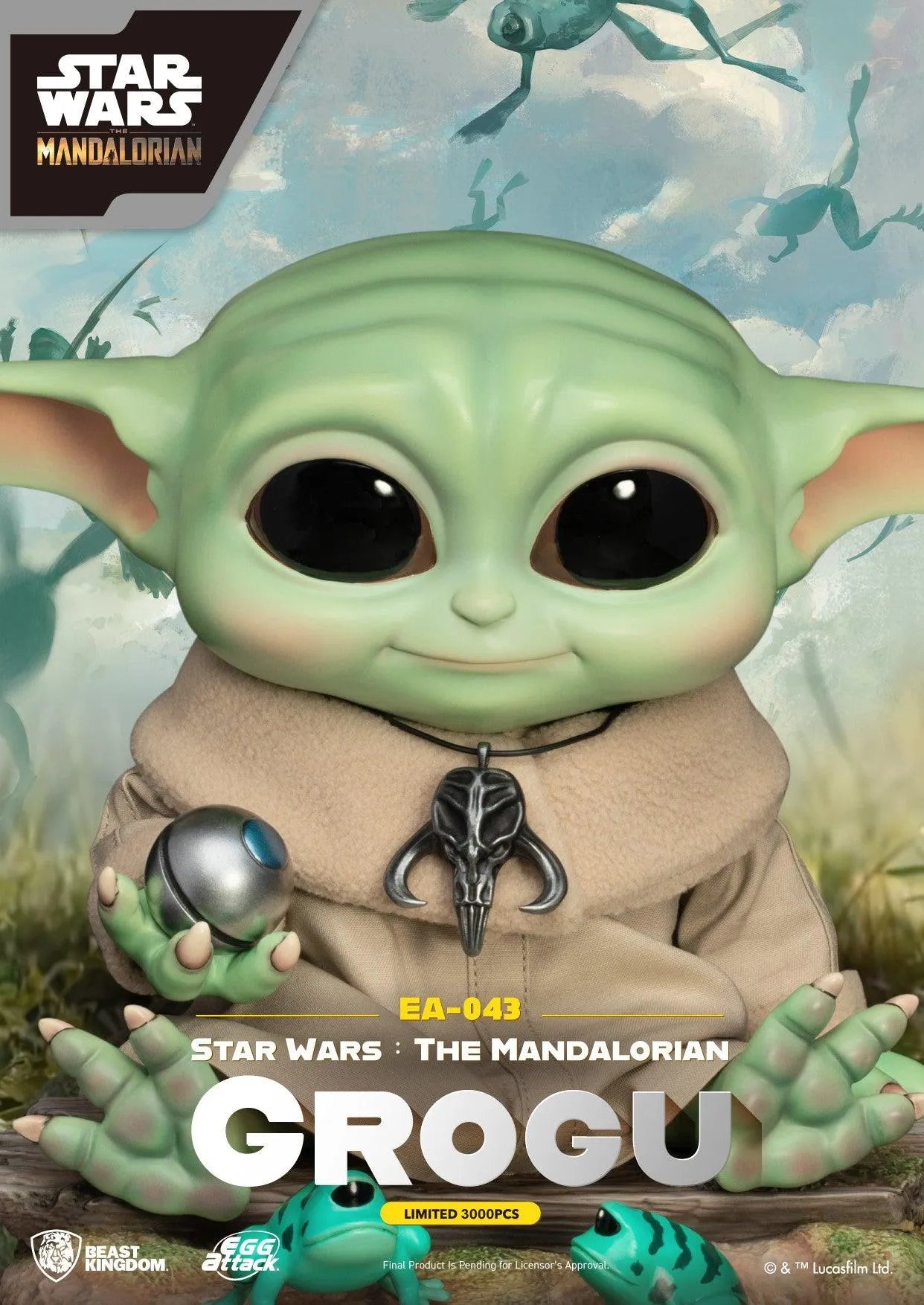 VR-108360 Beast Kingdom Egg Attack Star Wars the Mandalorian Grogu - Beast Kingdom - Titan Pop Culture